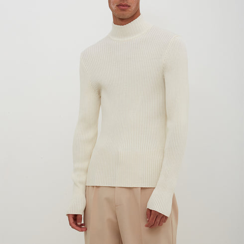 Sunflower Rib Sweater Off White 3017 Degli Uberti